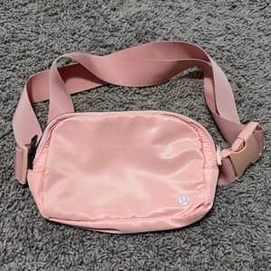 Lululemon Dupe Pink Satin Crossbody Bag
